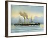 HMS Latona, Royal Navy 2nd Class Cruiser, C1890-C1893-William Frederick Mitchell-Framed Giclee Print