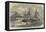 HMS Leopard in Dock at Shanghai-null-Framed Stretched Canvas