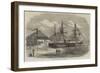 HMS Leopard in Dock at Shanghai-null-Framed Giclee Print