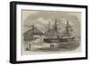 HMS Leopard in Dock at Shanghai-null-Framed Giclee Print