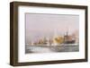 Hms "Lion" Leads the Battle- Cruisers into the Fray at the Battle of Jutland-William Lionel Wyllie-Framed Photographic Print