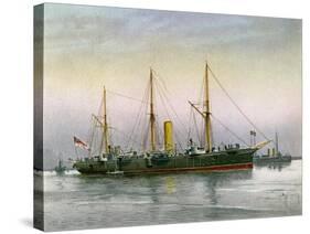 HMS Mohawk, Royal Navy 3rd Class Cruiser, C1890-C1893-null-Stretched Canvas