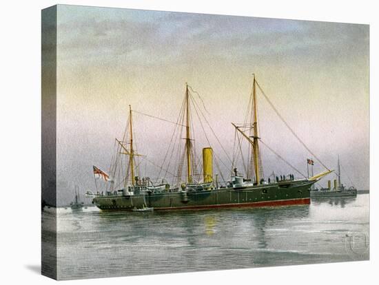 HMS Mohawk, Royal Navy 3rd Class Cruiser, C1890-C1893-null-Stretched Canvas