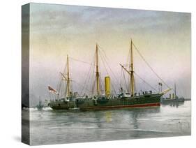 HMS Mohawk, Royal Navy 3rd Class Cruiser, C1890-C1893-null-Stretched Canvas