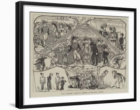 HMS Pinafore, Played by Children at the Opera Comique-George Cruikshank-Framed Giclee Print