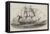 HMS Plover, Sent in Search of Sir John Franklin's Arctic Expedition-null-Framed Stretched Canvas