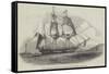 HMS Plover, Sent in Search of Sir John Franklin's Arctic Expedition-null-Framed Stretched Canvas