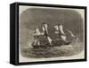 HMS Pylades in a Squall-Edwin Weedon-Framed Stretched Canvas