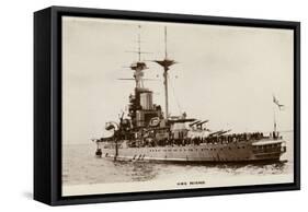 Hms Revenge, the Lead Ship of the Revenge Class of Battleships of the Royal Navy-null-Framed Stretched Canvas
