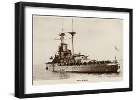 Hms Revenge, the Lead Ship of the Revenge Class of Battleships of the Royal Navy-null-Framed Giclee Print