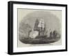 HMS Reynard Capturing Two Piratical Junks Off Hong Kong-null-Framed Giclee Print