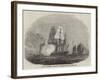 HMS Reynard Capturing Two Piratical Junks Off Hong Kong-null-Framed Giclee Print