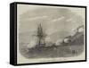 HMS Rinaldo Bombarding Salangore, in the Strait of Malacca-null-Framed Stretched Canvas