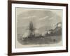 HMS Rinaldo Bombarding Salangore, in the Strait of Malacca-null-Framed Giclee Print
