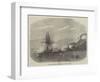 HMS Rinaldo Bombarding Salangore, in the Strait of Malacca-null-Framed Giclee Print