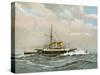HMS Rodney, Royal Navy 1st Class Battleship, C1890-C1893-William Frederick Mitchell-Stretched Canvas