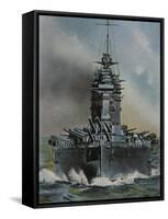 HMS 'Rodney'-null-Framed Stretched Canvas