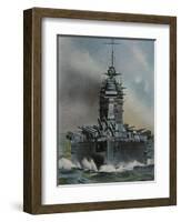 HMS 'Rodney'-null-Framed Art Print