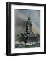 HMS 'Rodney'-null-Framed Art Print