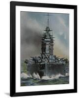 HMS 'Rodney'-null-Framed Art Print