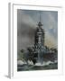 HMS 'Rodney'-null-Framed Art Print