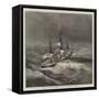 HMS Royal Alfred in an Atlantic Gale-Walter William May-Framed Stretched Canvas