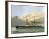 HMS Royal Sovereign, Royal Navy 1st Class Battleship, C1890-C1893-William Frederick Mitchell-Framed Giclee Print