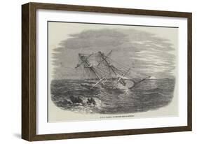HMS Sappho, on the Main Reef at Honduras-null-Framed Giclee Print