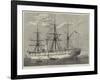 HMS Serapis Equipped for the Voyage of the Prince of Wales to India-null-Framed Giclee Print