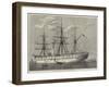 HMS Serapis Equipped for the Voyage of the Prince of Wales to India-null-Framed Giclee Print