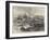 HMS Serapis, with the Prince of Wales on Board, Leaving the Piraeus-null-Framed Giclee Print