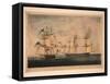 HMS Shannon Captures USS Chesapeake, 1 June 1813, 1813-Robert Dodd-Framed Stretched Canvas