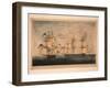 HMS Shannon Captures USS Chesapeake, 1 June 1813, 1813-Robert Dodd-Framed Giclee Print