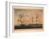 HMS Shannon Captures USS Chesapeake, 1 June 1813, 1813-Robert Dodd-Framed Giclee Print