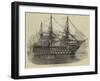 HMS St George Refitting at Spithead-null-Framed Giclee Print