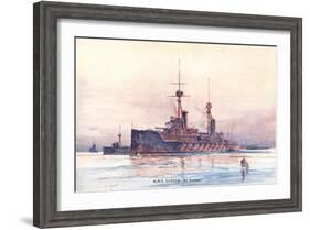 HMS Superb-null-Framed Art Print