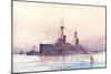 HMS Superb-null-Mounted Art Print