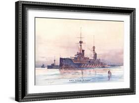 HMS Superb-null-Framed Art Print