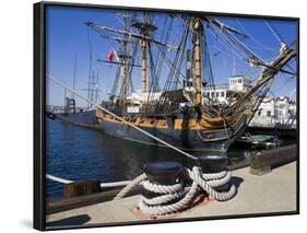 Hms Surprise at the Maritime Museum, Embarcadero, San Diego, California, USA-Richard Cummins-Framed Photographic Print