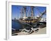 Hms Surprise at the Maritime Museum, Embarcadero, San Diego, California, USA-Richard Cummins-Framed Photographic Print