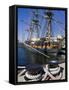 Hms Surprise at the Maritime Museum, Embarcadero, San Diego, California, USA-Richard Cummins-Framed Stretched Canvas