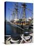 Hms Surprise at the Maritime Museum, Embarcadero, San Diego, California, USA-Richard Cummins-Stretched Canvas