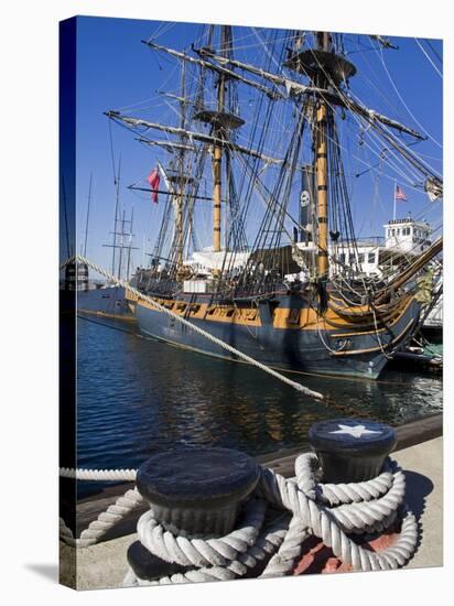 Hms Surprise at the Maritime Museum, Embarcadero, San Diego, California, USA-Richard Cummins-Stretched Canvas