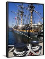 Hms Surprise at the Maritime Museum, Embarcadero, San Diego, California, USA-Richard Cummins-Framed Photographic Print