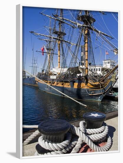 Hms Surprise at the Maritime Museum, Embarcadero, San Diego, California, USA-Richard Cummins-Framed Photographic Print