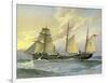 HMS Thrush, British 1st Class Gunboat, C1890-C1893-William Frederick Mitchell-Framed Giclee Print