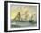 HMS Thrush, British 1st Class Gunboat, C1890-C1893-William Frederick Mitchell-Framed Giclee Print