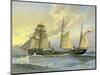 HMS Thrush, British 1st Class Gunboat, C1890-C1893-William Frederick Mitchell-Mounted Giclee Print