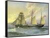 HMS Thrush, British 1st Class Gunboat, C1890-C1893-William Frederick Mitchell-Framed Stretched Canvas