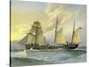 HMS Thrush, British 1st Class Gunboat, C1890-C1893-William Frederick Mitchell-Stretched Canvas